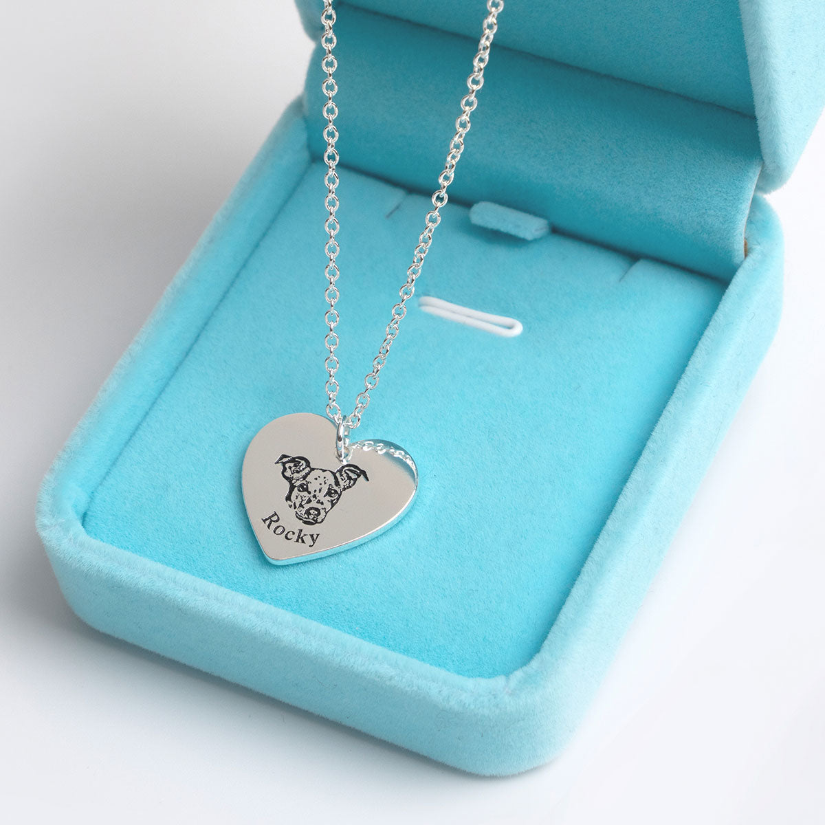 Pet Face Heart Necklace