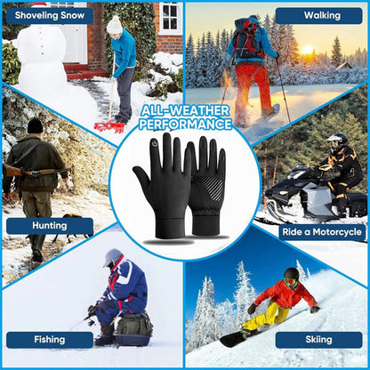 Winter Gloves waterproofing Touch Screen Liners Thermal Warm Perfect for Cycling, Running, Driving, Hiking, Walking, Texting, Freezer Work,