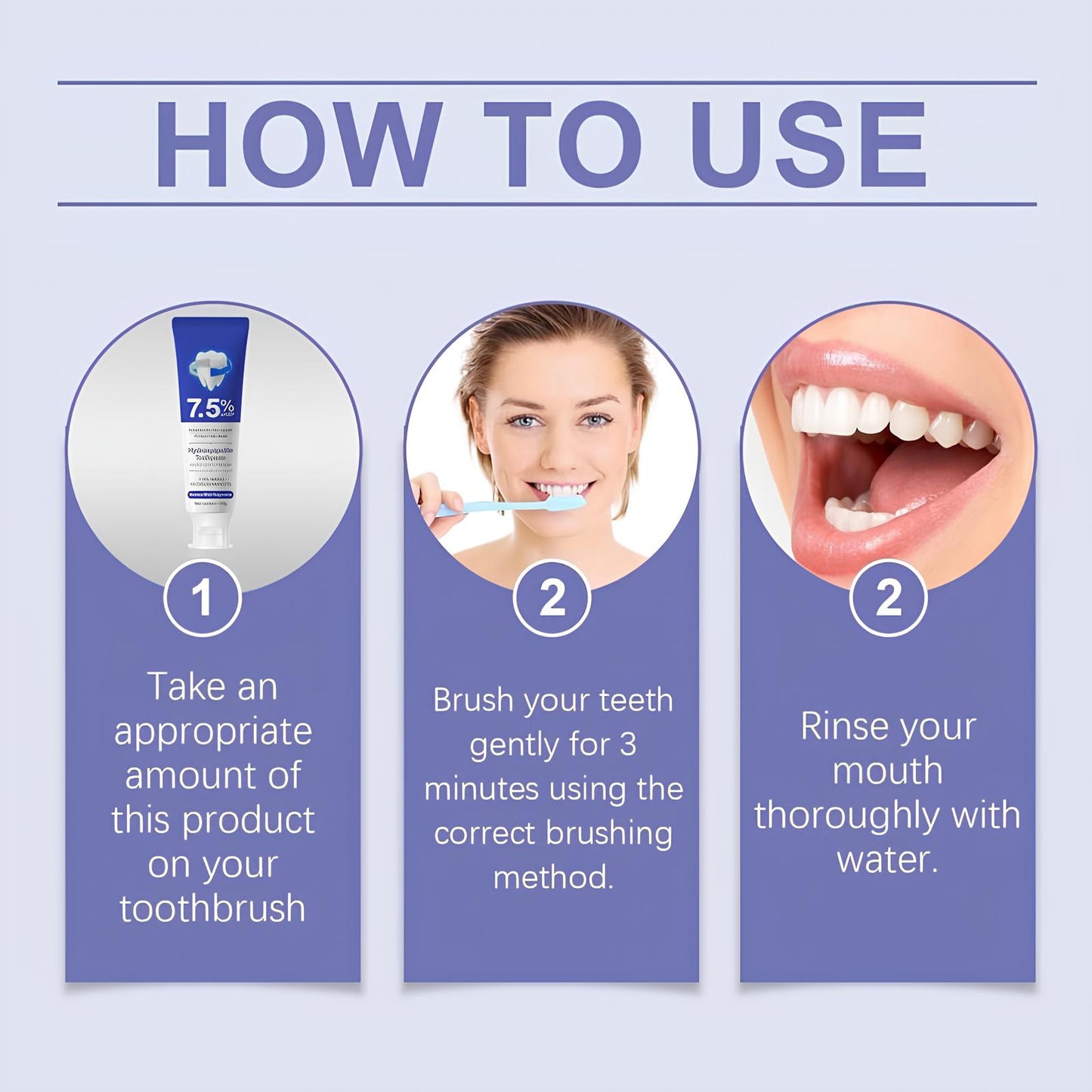 Beamach Fluoride-Free 7.5% Nano Hydroxyapatite Toothpaste for Enamel Repair & Gum Health - Gentle Mint Flavor, 4.23 oz Cleaning